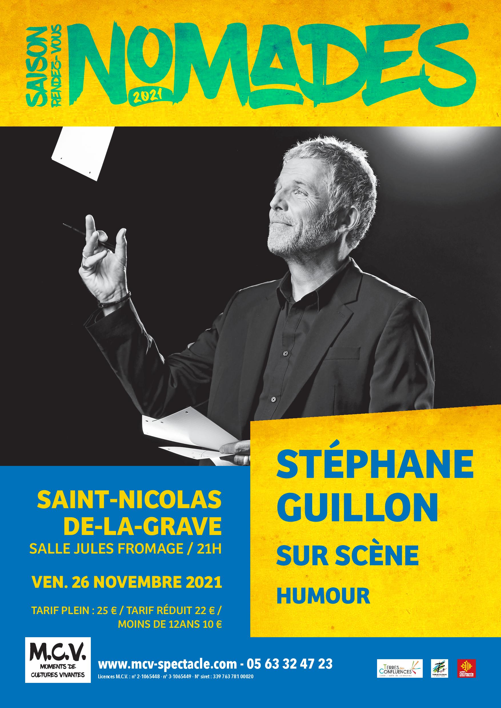 Affiche saison les RDV nomades - Stéphane GUILLON - Terres des Confluences