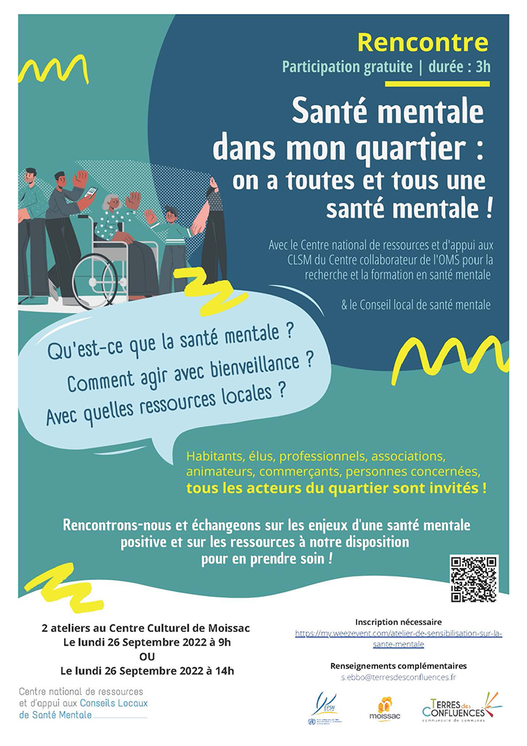 Ateliers santé mentale septembre 2022 - Communauté de communes Terres des Confluences