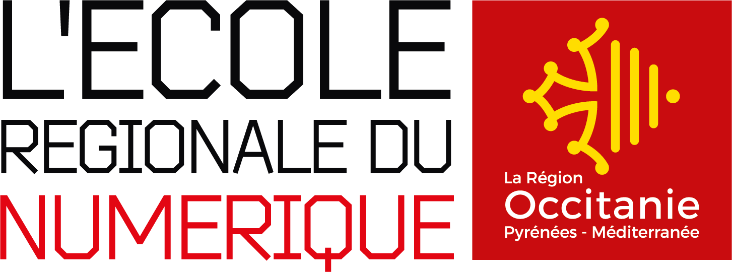 Logo Ecole du numérique Occitanie Communauté de communes Terres des Confluences