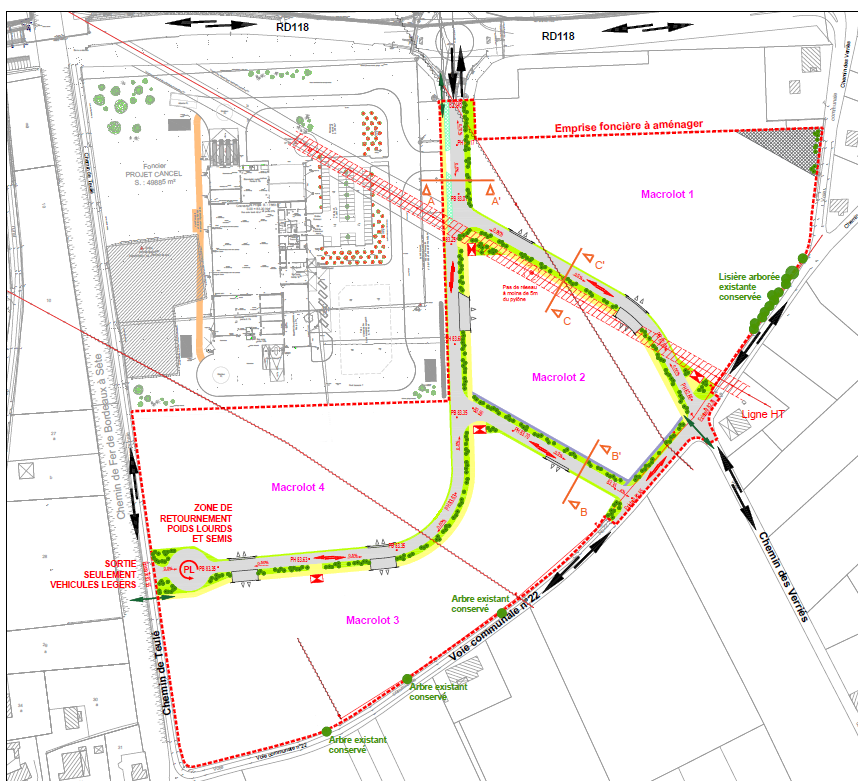 Plan Aménagement Barrès 3 Communauté de communes Terres des Confluences